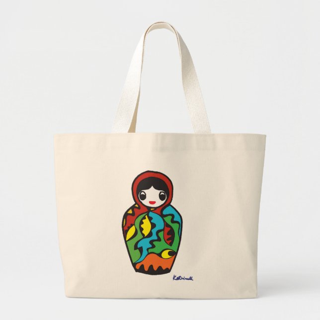 Babushka - Matryoshka Jumbo Tygkasse (Framsidan)