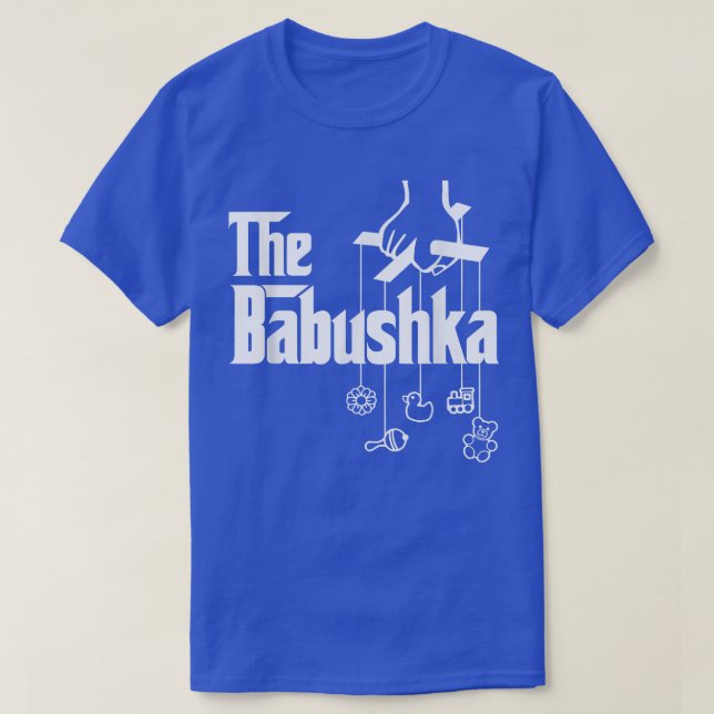 Babushka Russian Grandmor Baby Shower  T Shirt (Design framsida)