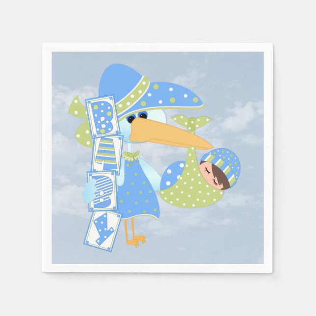 Baby1Standard Cocktail Napkins Pappersservett (Framsidan)