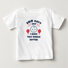 Baby 100 Days Firande |100 dagars babystövel T Shirt