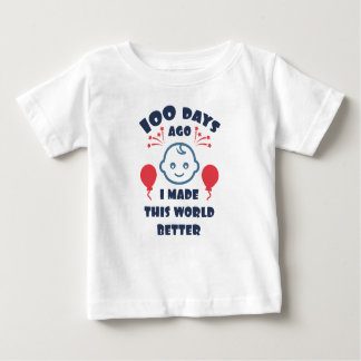 Baby 100 Days Firande |100 dagars babystövel T Shirt