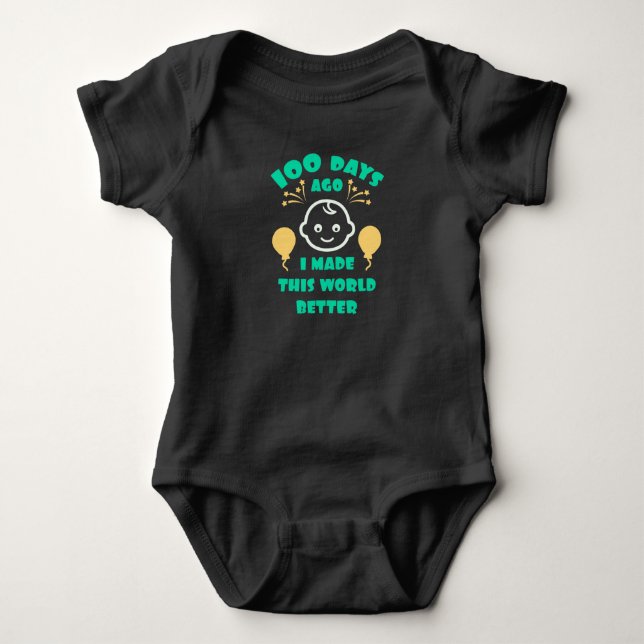 Baby 100 Days Firande |100 dagars babystövel T Shirt (Framsida)