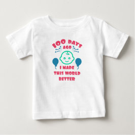 Baby 100 Days Firande |100 dagars babystövel T Shirt