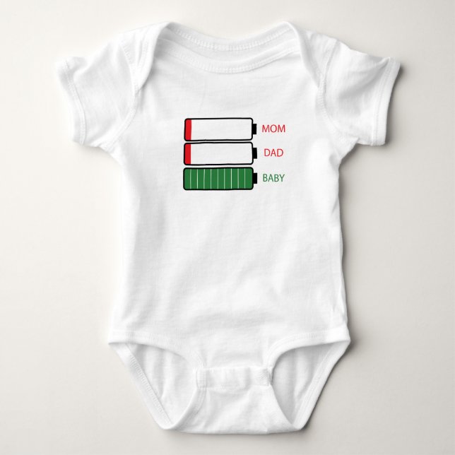 Baby 100 % energi t shirt (Framsida)