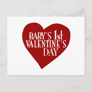 Baby 1:a Alla hjärtans dag Helg Vykort