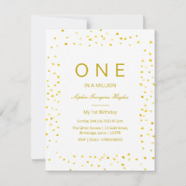 baby 1:a födelsedag, en miljon inbjudningar