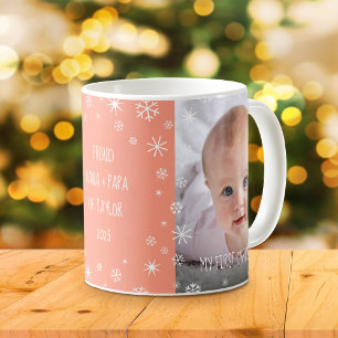 Baby 1:a julhälsans farföräldrars Anpassningsbar F Kaffemugg