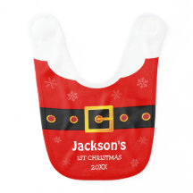 Baby 1:a julklappen Red Funny Jultomten Kostym