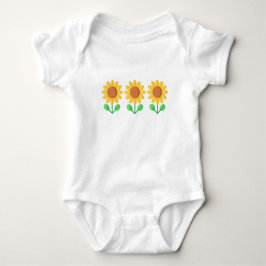 baby 1 biet, spädbarn, duschgåva, solblommor t shirt
