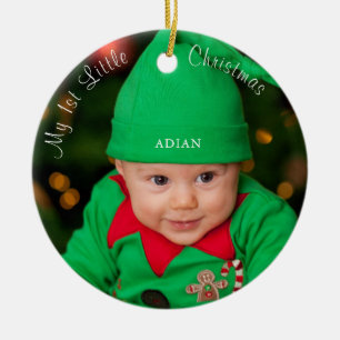 Baby 1: liten jul julgransprydnad keramik