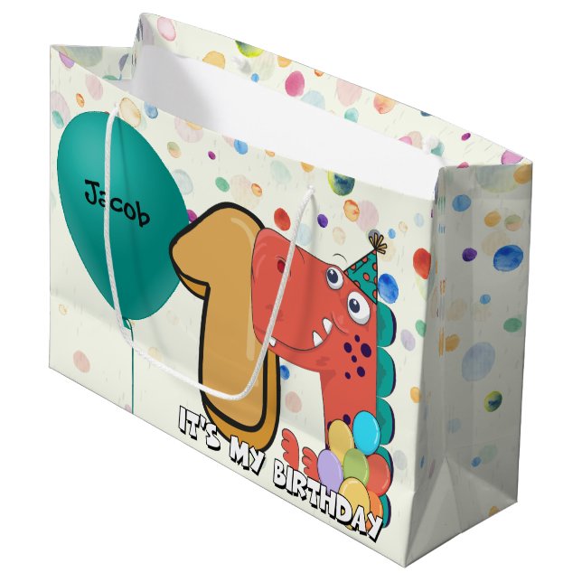 Baby 1st anpassningsbar för födelsedagDinosaur (Framsidan Vinklad)