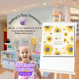 Baby 1st Birthday - Vår lilla solros Pappersservett