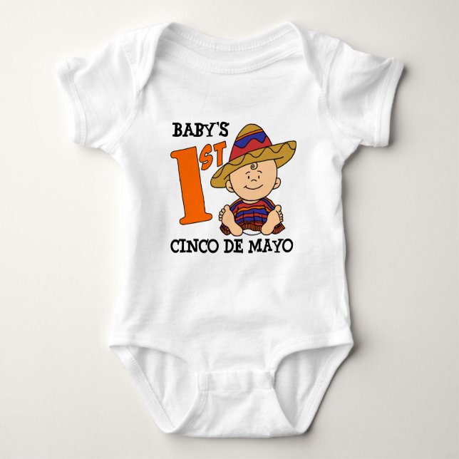 Baby 1st Cinco De Mayo T-shirt (Framsida)