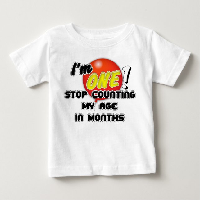 Baby 1st födelsedag t shirt (Framsida)