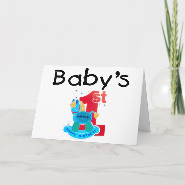 Baby 1st Grattis på födelsedagen Kort (Framsida)