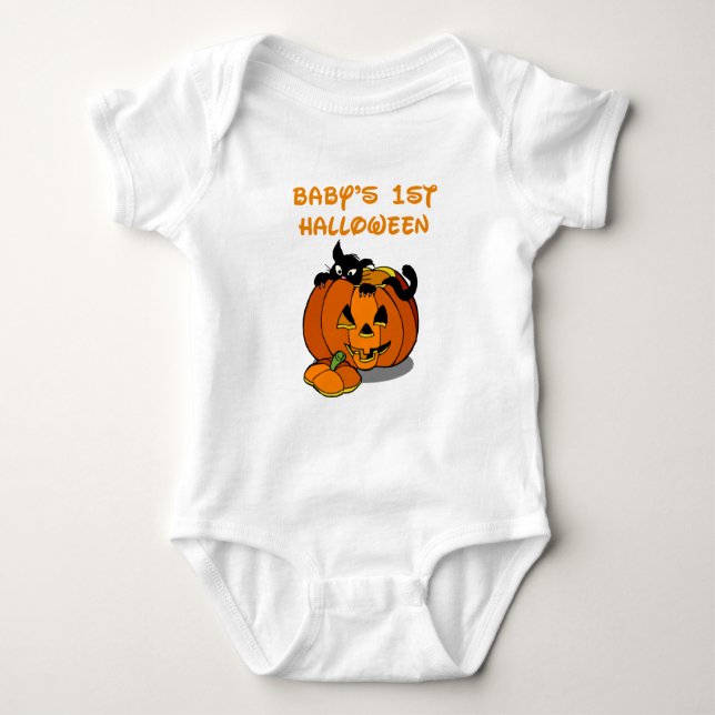 Baby 1st Halloween T-Shirt (Framsida)