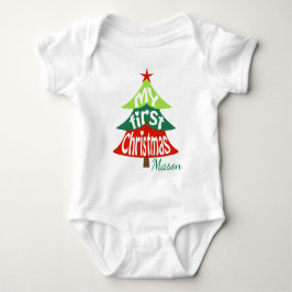 Baby 1st jul Bodydräkt Julgran T-shirt