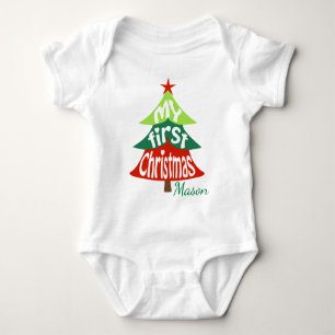Baby 1st jul Bodydräkt Julgran Tee