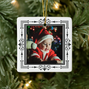 Baby 1st jul Elegant Ram, Merry Christma Julgransprydnad Keramik