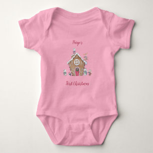 Baby 1st jul Gingerbröd House Ice Skates T Shirt