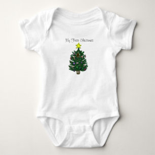 Baby 1st jul Gult Star Gingerbröd Shirt Tee Shirt