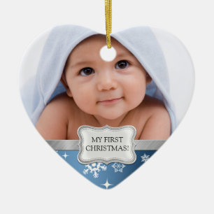 Baby 1st-jul. Lägg till ditt foto Julgransprydnad Keramik