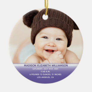 Baby 1st jul Photo Ceramic Ornament