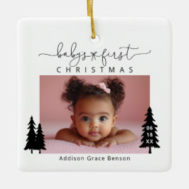 Baby 1st jul Photo Ceramic Ornament