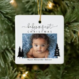 Baby 1st jul Photo Ceramic Ornament
