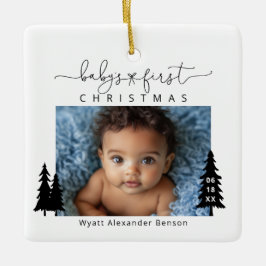 Baby 1st jul Photo Ceramic Ornament