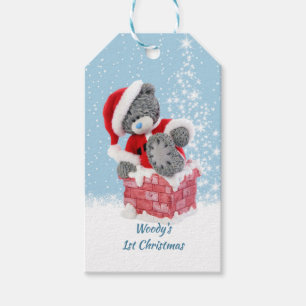 Baby 1st jul, Santa nalle Presentetikett
