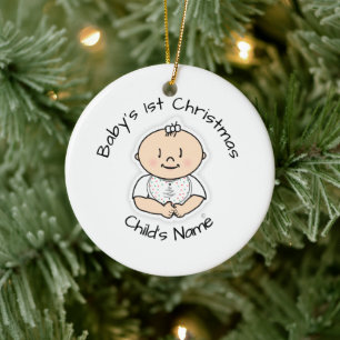 Baby 1st-julflickan Ornament - Anpassadet