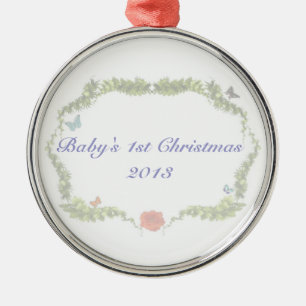 Baby 1st julprydnad 2013 julgransprydnad metall