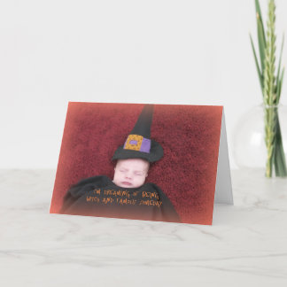 Baby 1st kort för Halloween hälsning