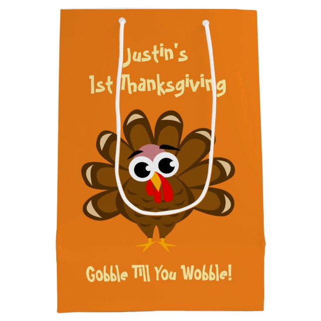 Baby 1st personlig för party för thanksgivingdag (Baksidan)