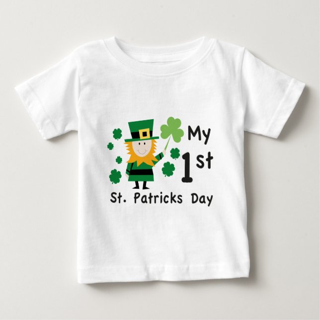 Baby 1st St. Patrick's Day T Shirt (Framsida)