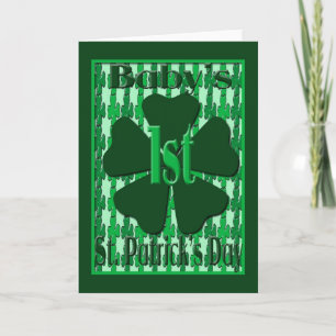Baby 1st Sts Patrick kort för dag