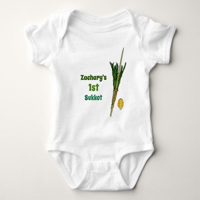 Baby 1st Sukkot Personlig T Shirt (Framsida)