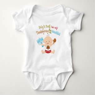 Baby 1st thanksgiving & Hanukkah Tröja