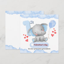 Baby 1st Valentine Day Card for Boy