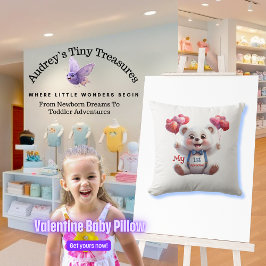 Baby 1st Valentines day Dekorativ kudde
