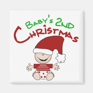 Baby 2:a julskjortan och julklappar magnet