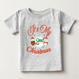 Baby 2 och jul t shirt