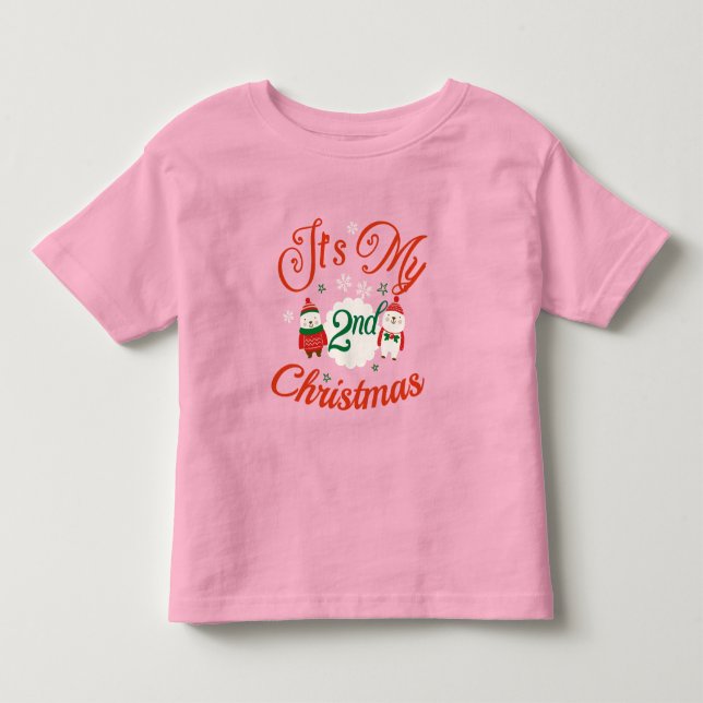Baby 2 och jul t shirt (Framsida)