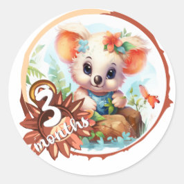 Baby - 3 months too runt klistermärke