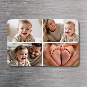 Baby 4 Fotokollage Bild Magnet