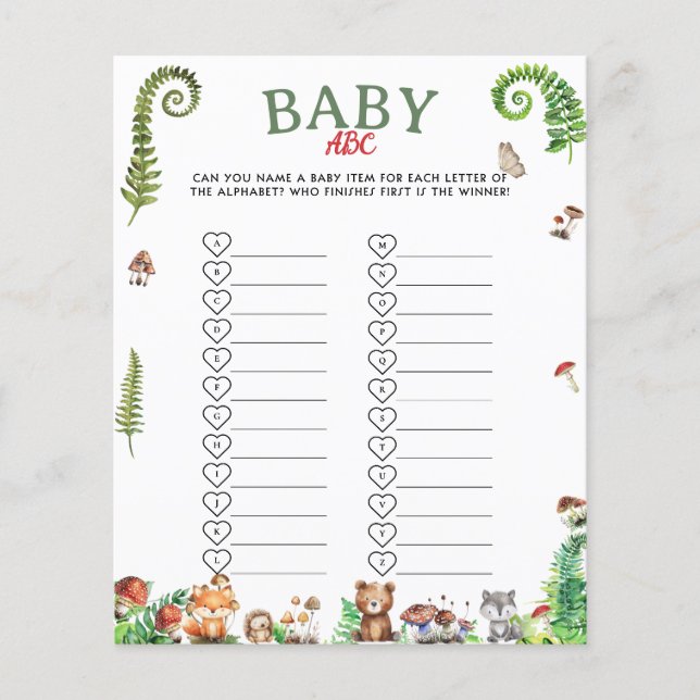 Baby ABC babyföremålsspel (Framsida)