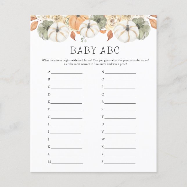 Baby ABC-babyvisningsspel (Framsida)