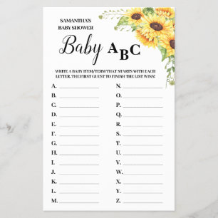 Baby ABC-kort för engångsknappar för barn Flygblad