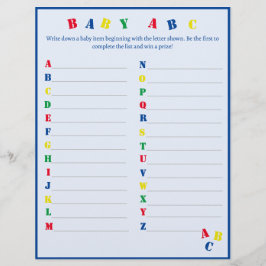 Baby ABC Spel Flyer